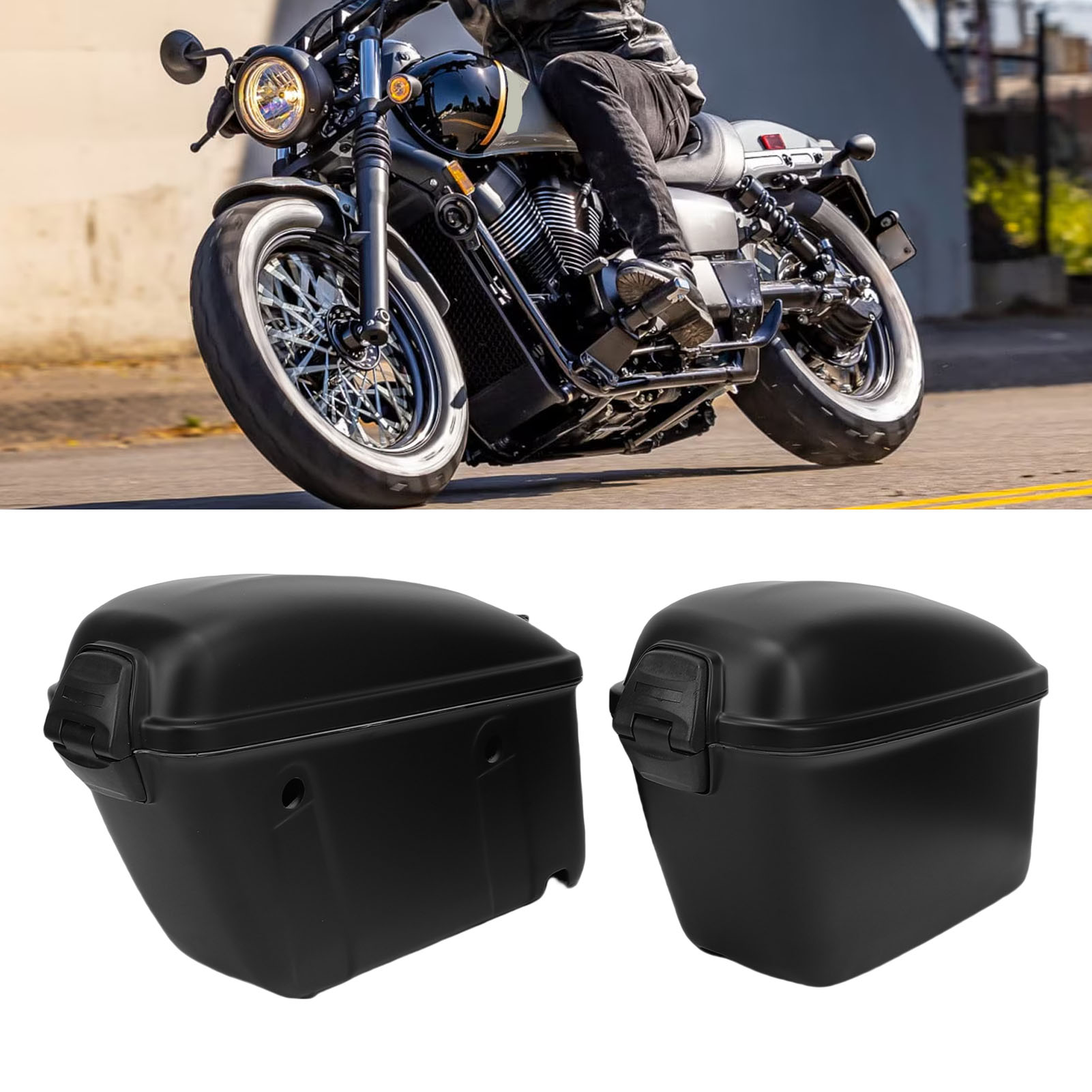 Motorcycle Gear Backpack - Tas Samping Motor 22L dengan Kunci,